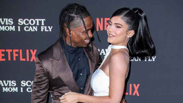 Travis Scott Spotted at Kylie Jenner Home