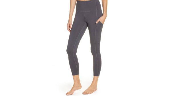 Zella Live In High Waist 7:8 Leggings (Grey Forged)