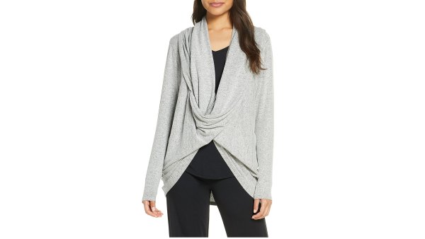 Hacci Knit Waterfall Cardigan
