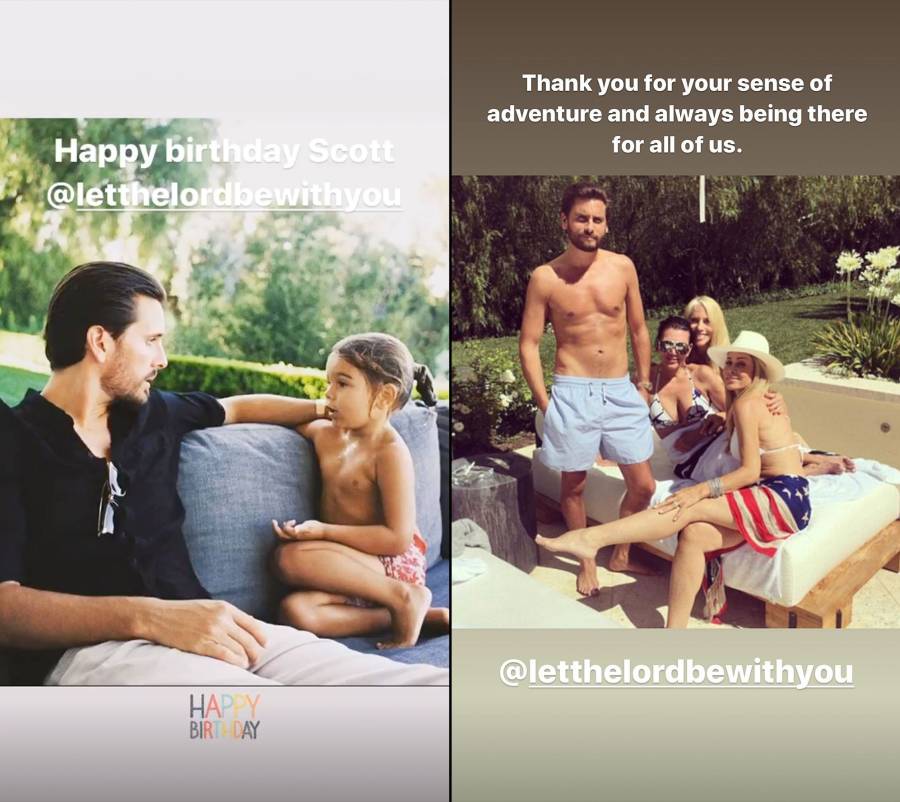 Kris Jenner Kardashians Wish Scott Disick a Happy 37th Birthday