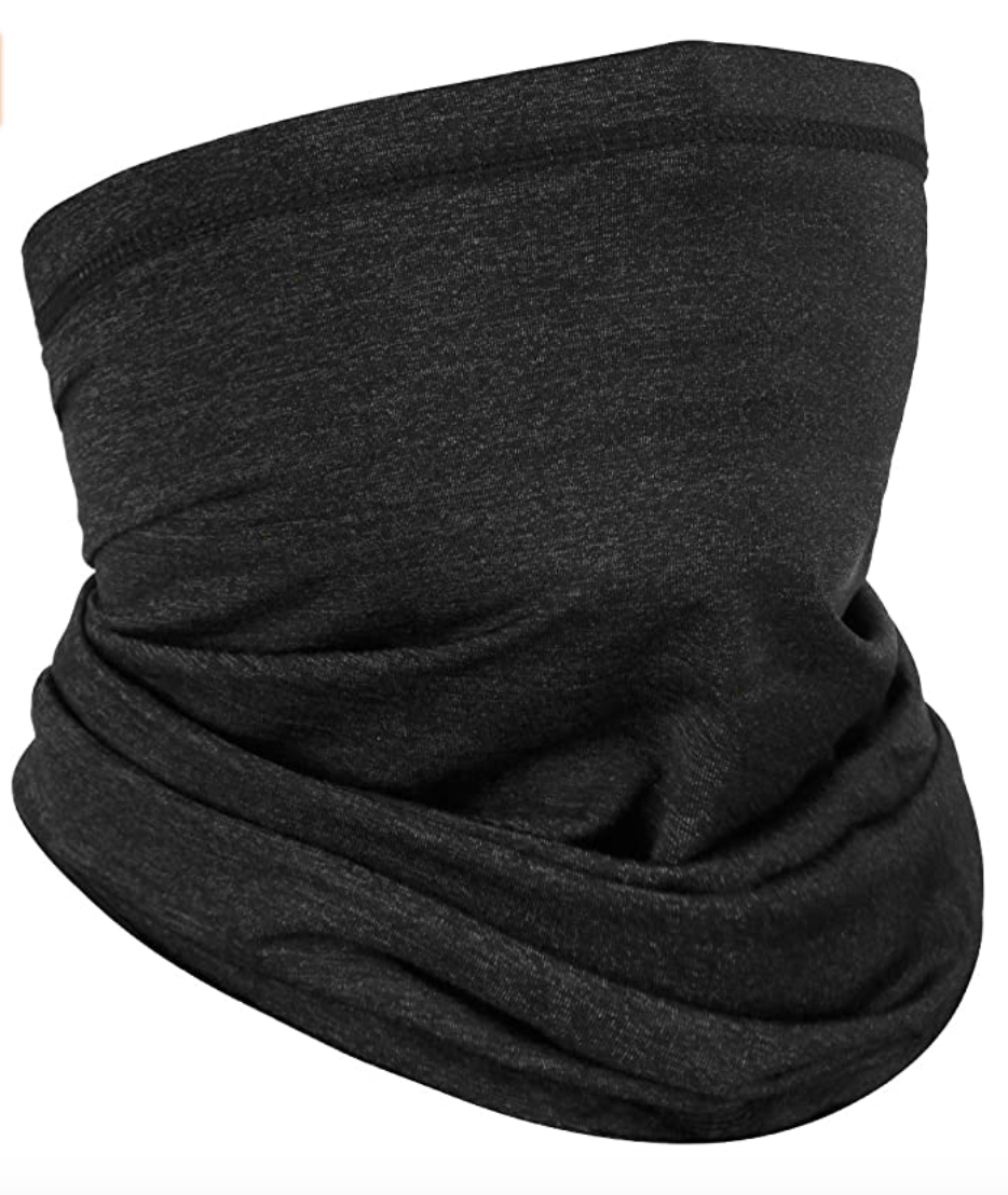 Achiou Neck Gaiter Face Scarf (Heather Black)