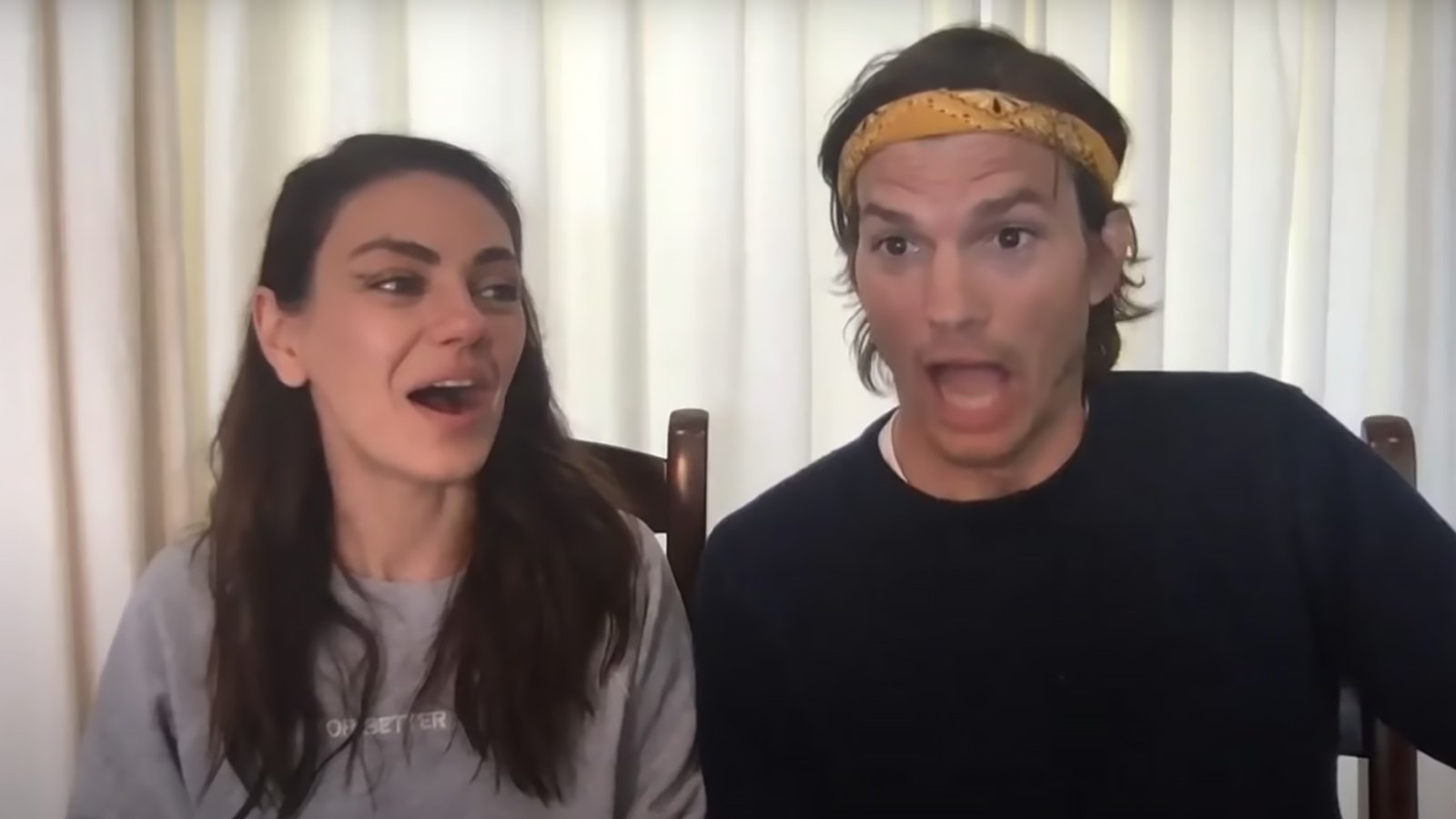 Ashton Kutcher and Mila Kunis Hilariously Fail at Voice Swap Game