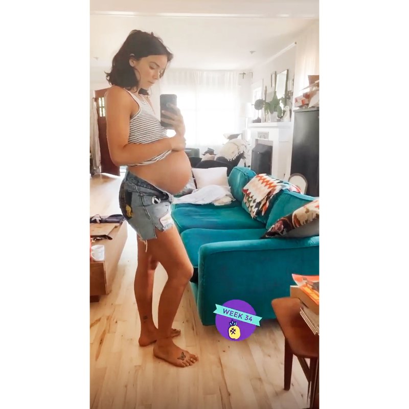 Bekah Martinez 34-week baby bump