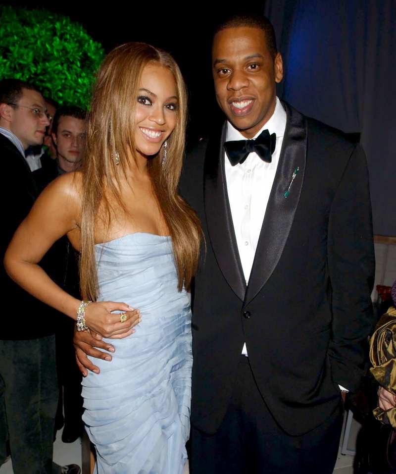 Beyonce Knowles and Jay-Z push present