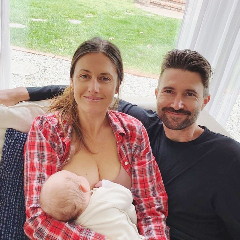 Brandon Jenner and Cayley Stoker breast-feeding