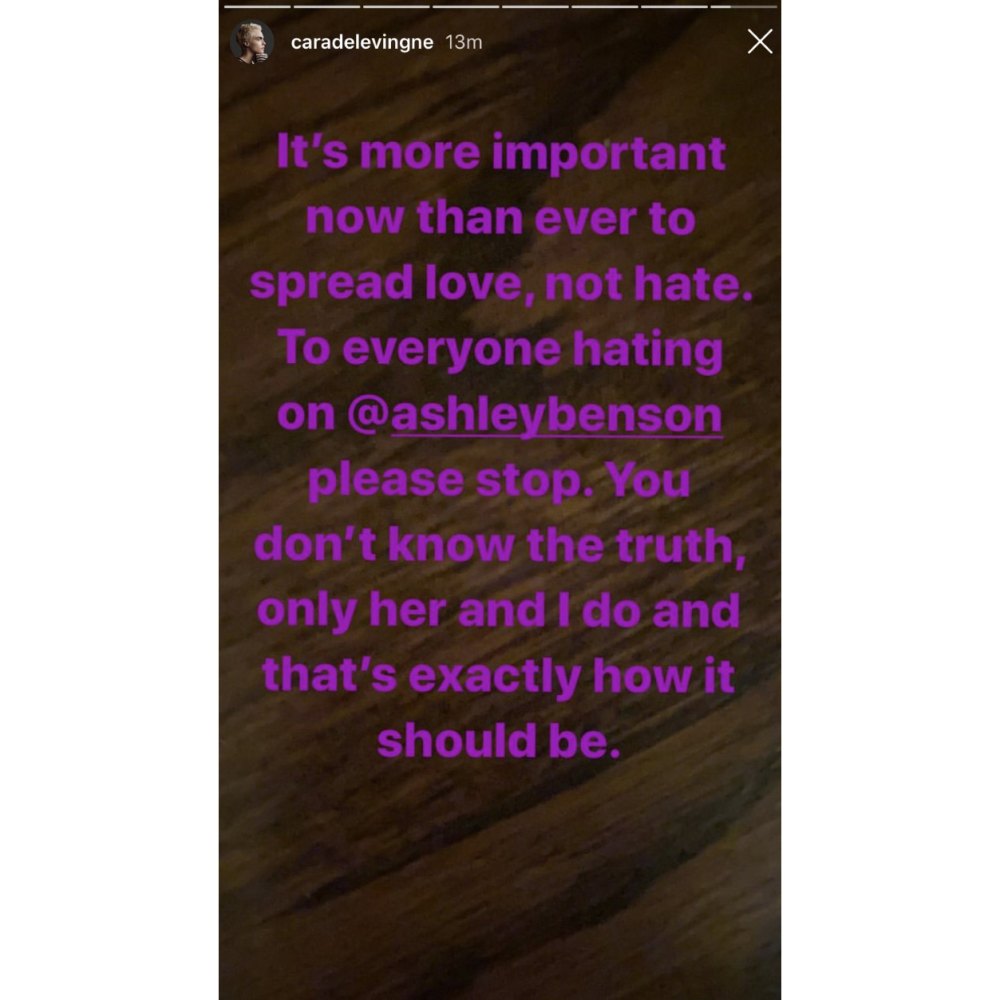 Cara Delevingne Ashley Benson G-Eazy comment