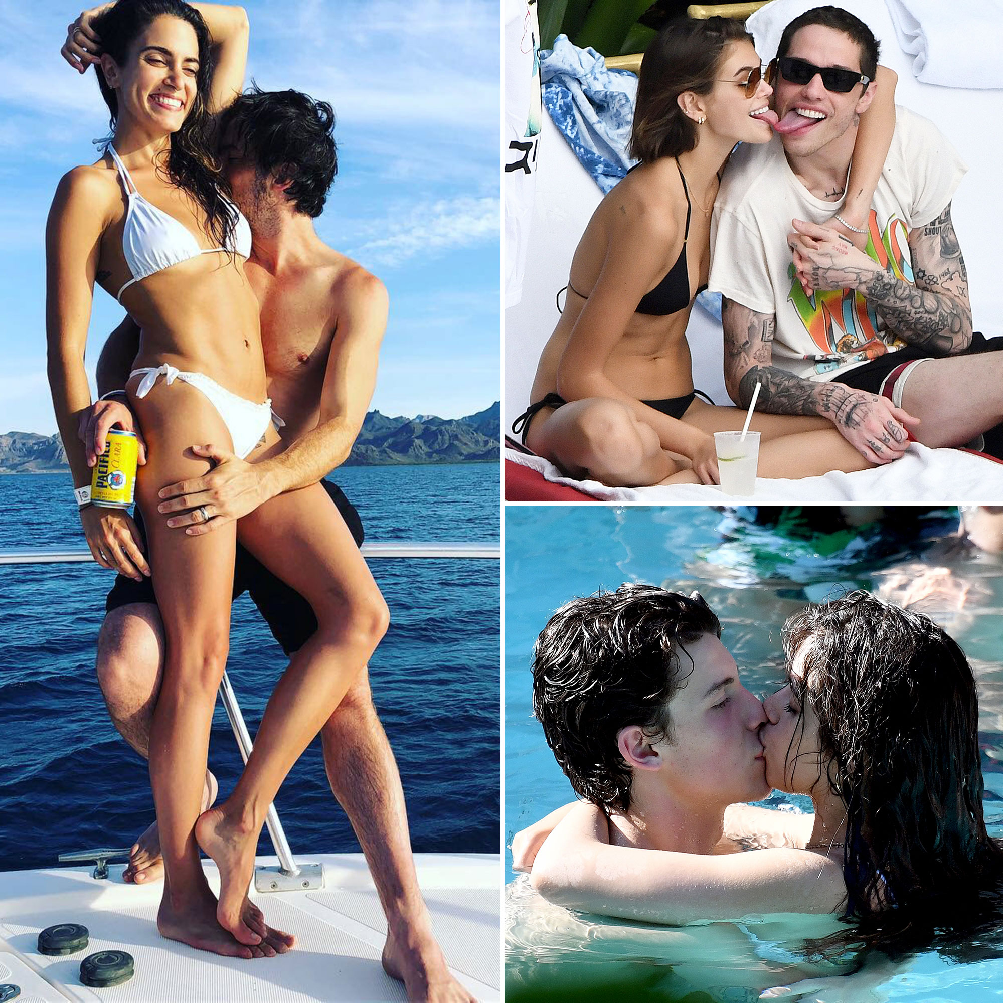 Celebrity Couples Hottest Beachside PDA Moments Pics photo