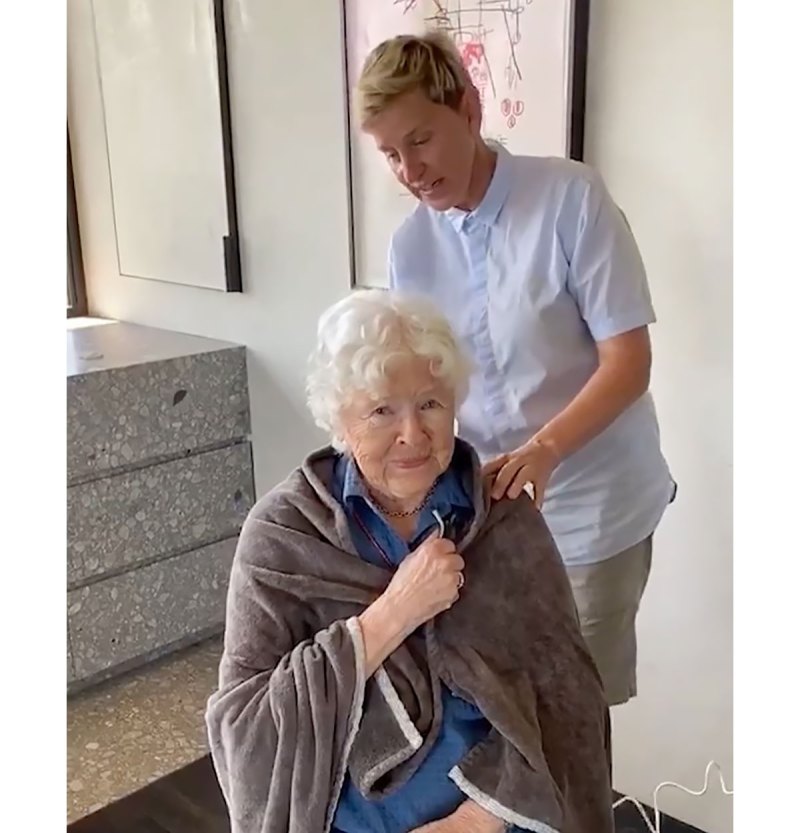 Ellen Gives Mom Betty a Quarantine Haircut as Her '90th Birthday Present'