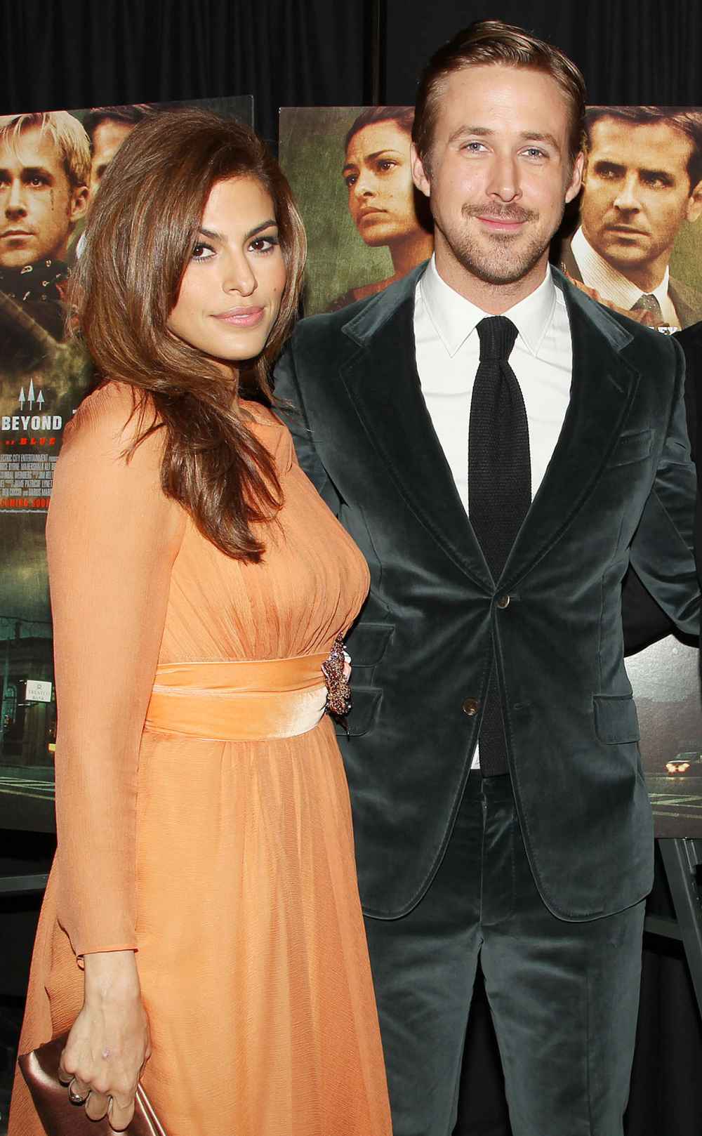 Eva Mendes Defends Husband Ryan Gosling Parenting Orange Dress