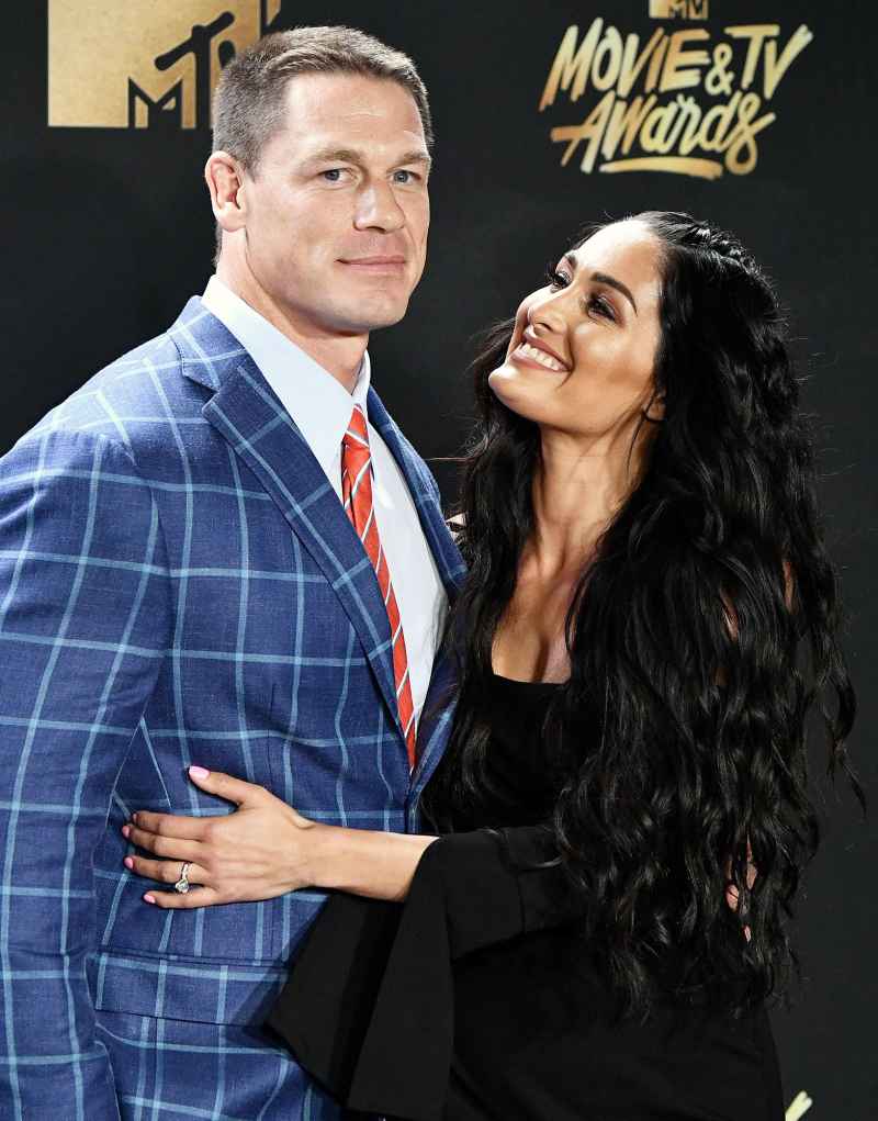 John Cena and Nikki Bella at the MTV Movie and TV Awards 2017 Everything Nikki Bella Said About John Cena in Her New Book