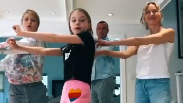 Exes Naomi Watts and Liev Schreiber Do TikTok Dance With Their Kids Amid Quarantine