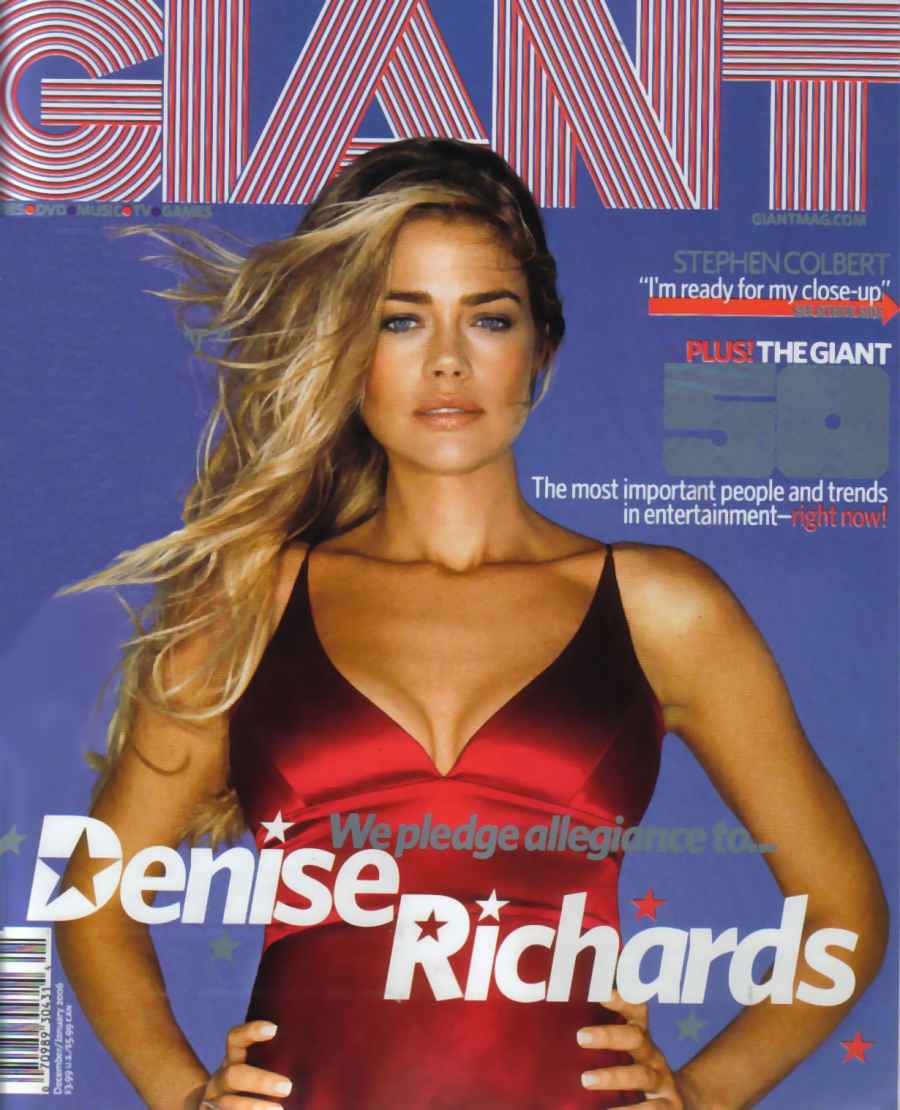 Giant Cover Denise Richards Magazine Cover