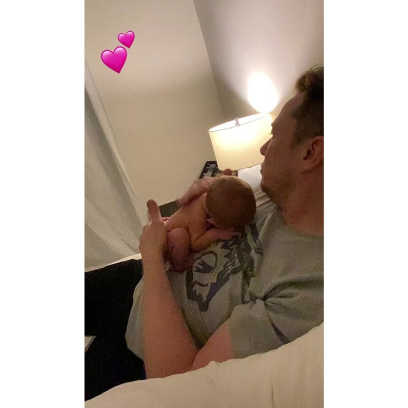 Grimes Shares Sweet Video Elon Musk Bonding With Newborn Son X Æ A-12