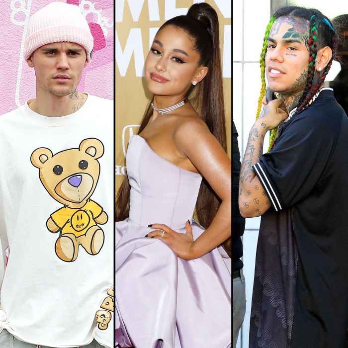 Justin Bieber Ariana Grande Respond to Tekashi69 Chart-Buying Claims