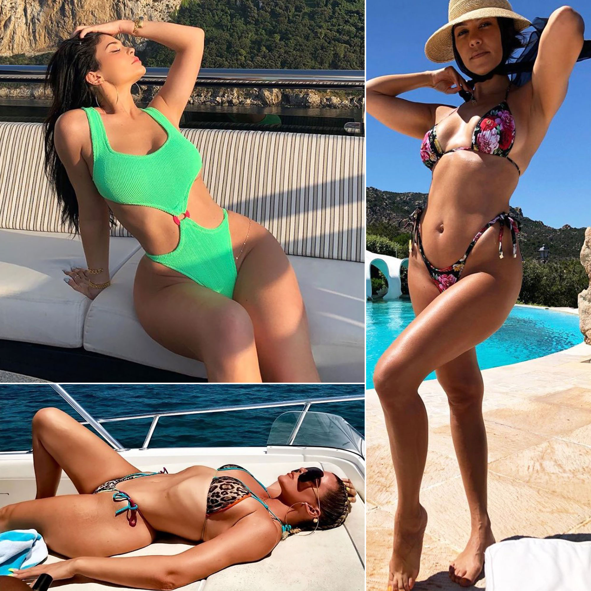 Kim Kardashian, Kylie Jenner and Sisters Best Bikini Pics Ever image
