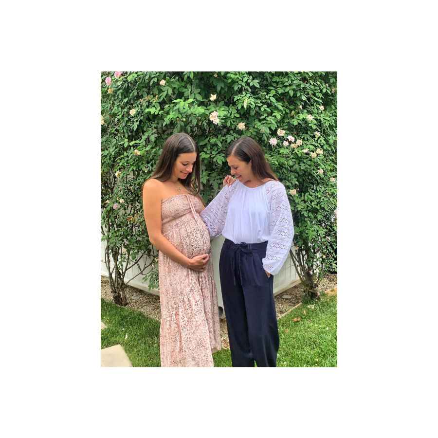 Lea Michele Cradles Baby Bump Mothers Day