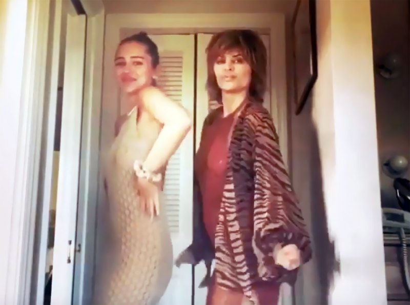 Lisa Rinna and Daughter Delilah Twin in Chic Sheer Dresses