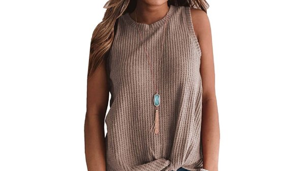MIHOLL Women's Casual Cute Twist Knot Top (Oatmeal)