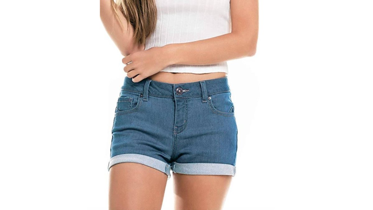 MODARANI Cut Off Denim Shorts for Women