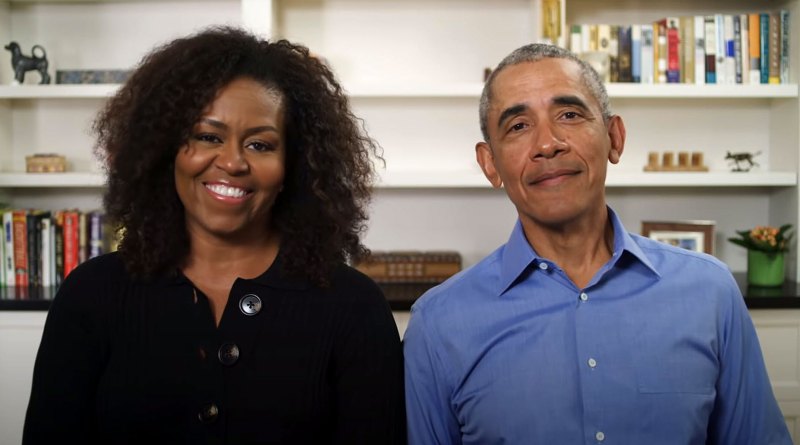 Michelle Barack Obama Tease Each Other Chicago Public Library Video