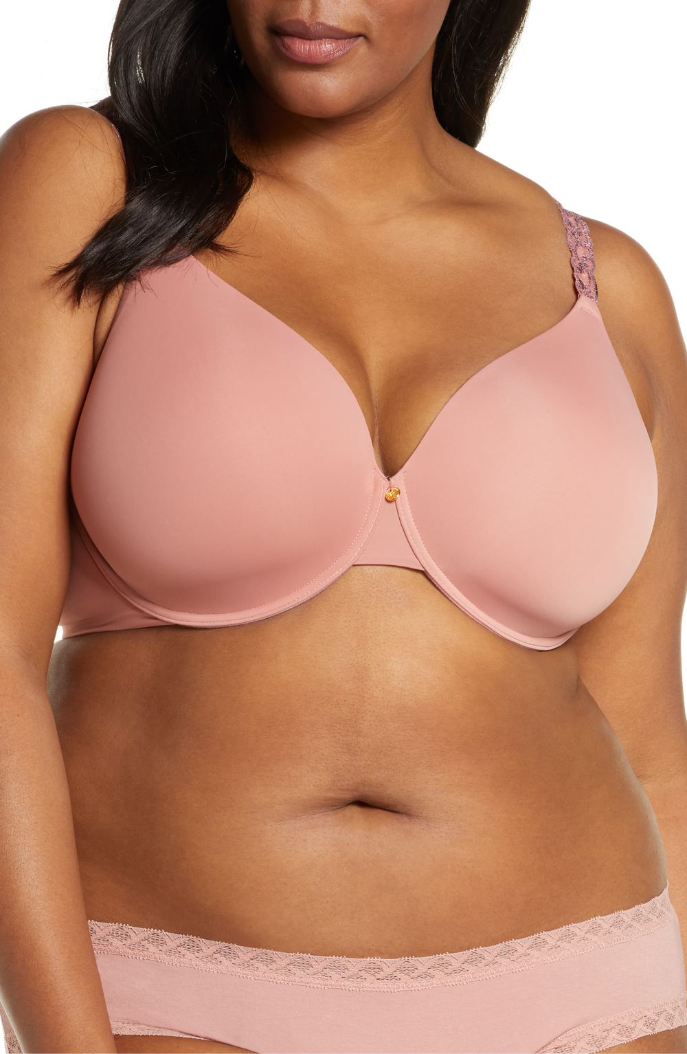 Natori Pure Luxe Underwire T-Shirt Bra (Frose/ Red Clay)