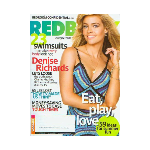 Redbook June 2008 Denise Richards Magazine Cover