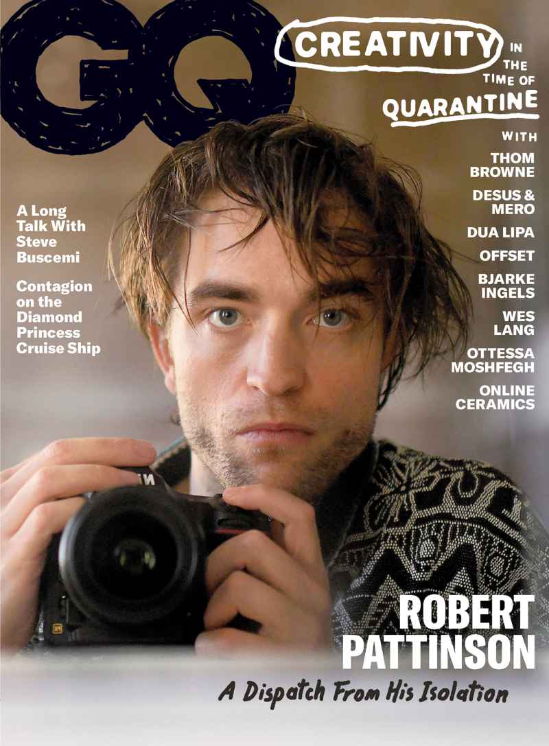 Rob Pattinson Photographs Himself with Quarantine Hair for the Cover of GQ June Issue Mental Health Gallery