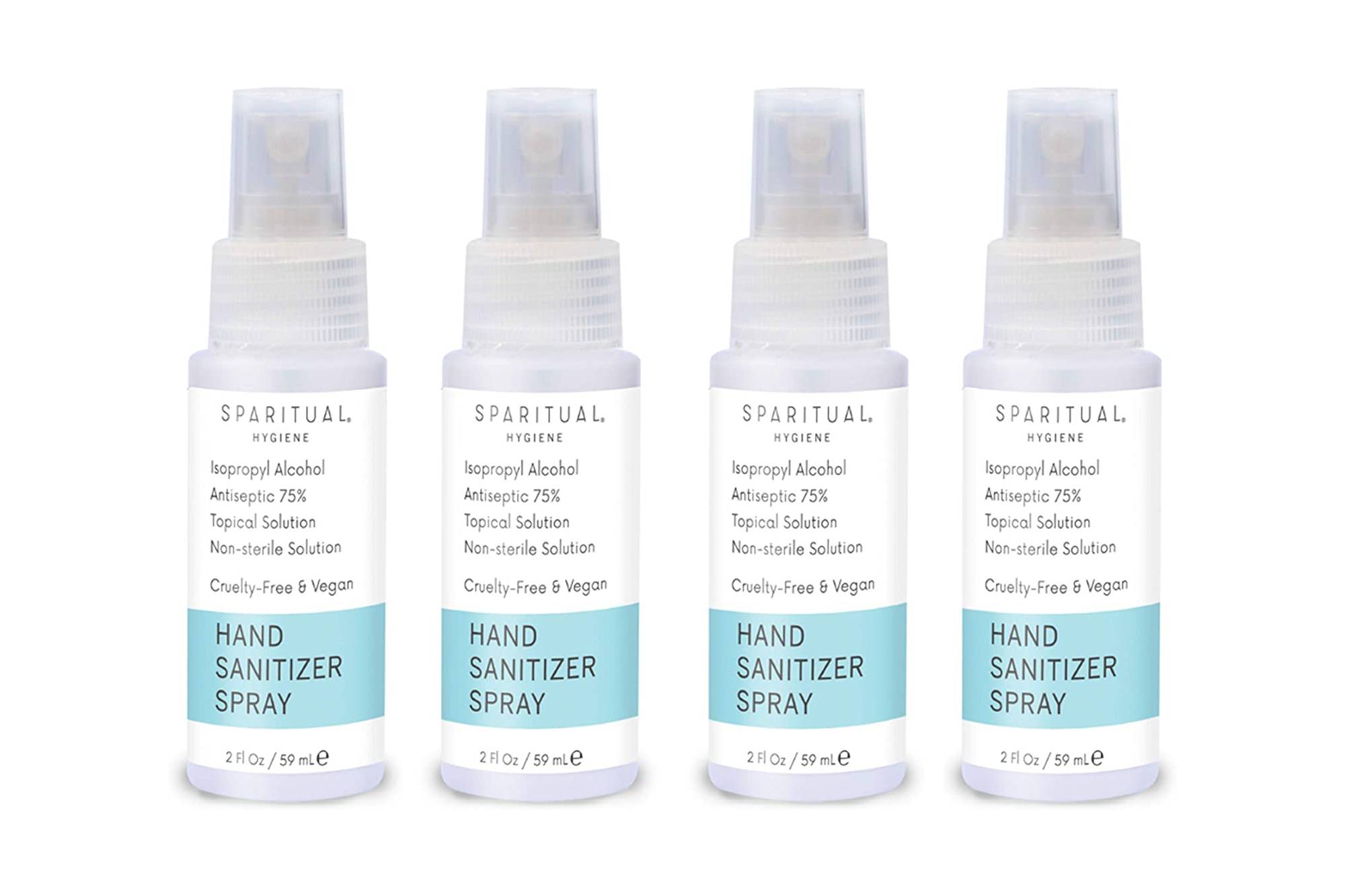 SPARITUAL Hand Sanitizer Spray 2oz 4-Pack Bundle 4