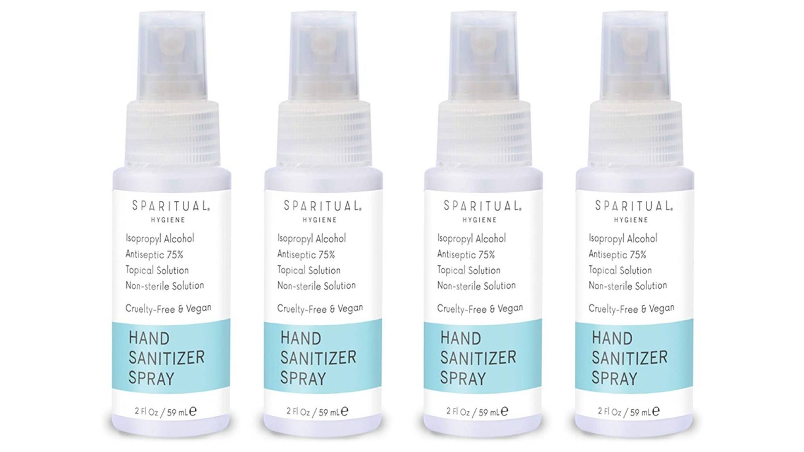 SPARITUAL Hand Sanitizer Spray 2oz 4-Pack Bundle 4