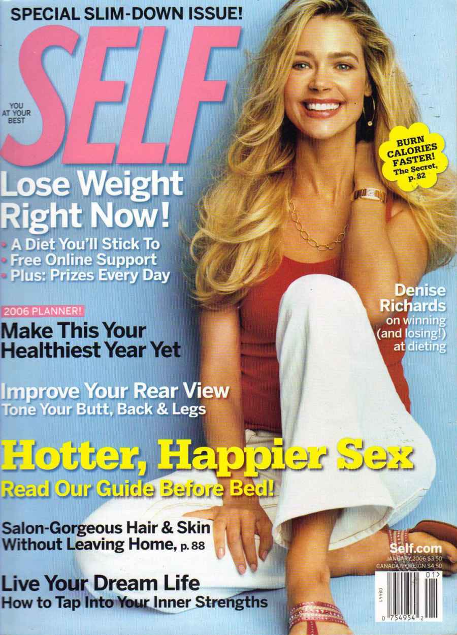 Self January 2006 Denise Richards Magazine Cover