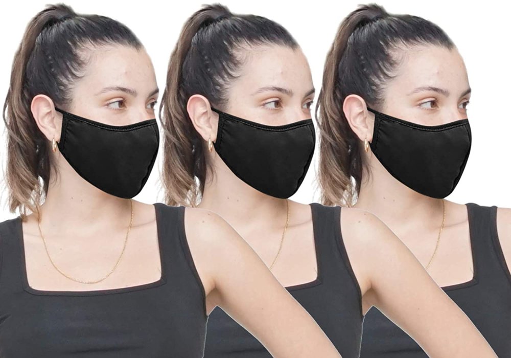 Simlu Washable Reusable Double Fabric Layer Face Masks