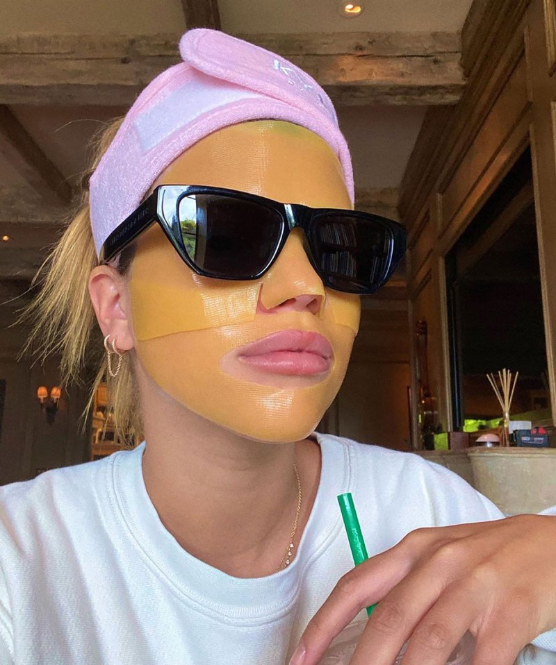 Sofia Richie Looks Too Cool for School in a Sheet Mask and Sunnies