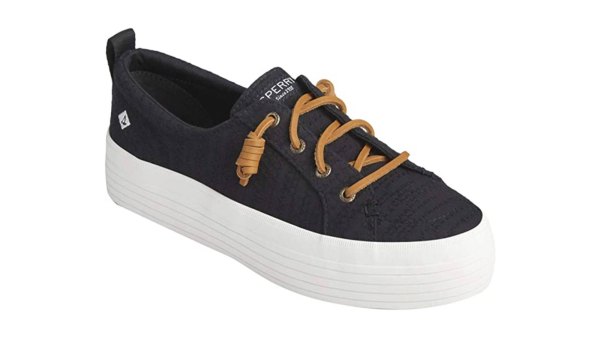 Sperry Crest Vibe Platform Smocked (Black)