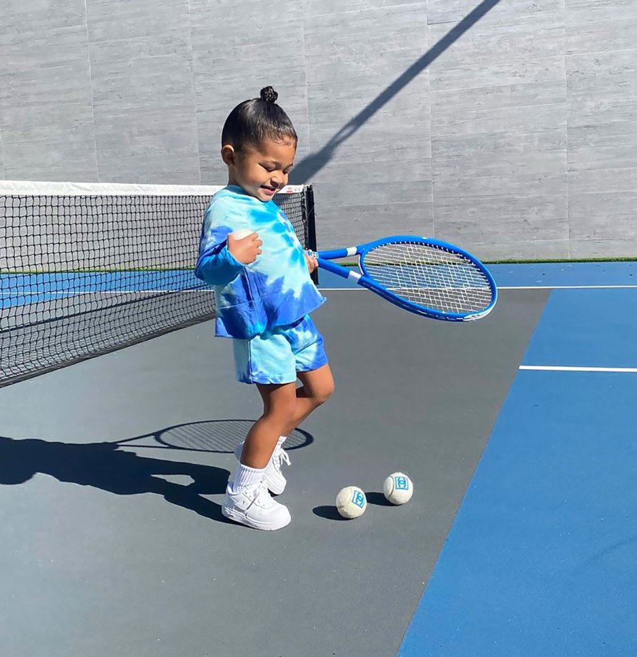 Of Course Stormi Webster Has a Trendy Tie-Dye Tennis Outfit