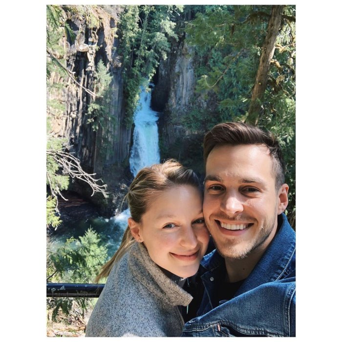 Supergirl Melissa Benoist Gives Birth Welcomes 1st Child With Husband Chris Wood Instagram Waterfall