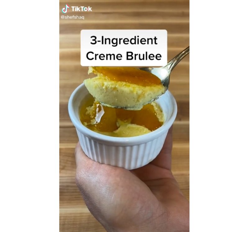Three-Ingredient Creme Brûlée shefshaq
