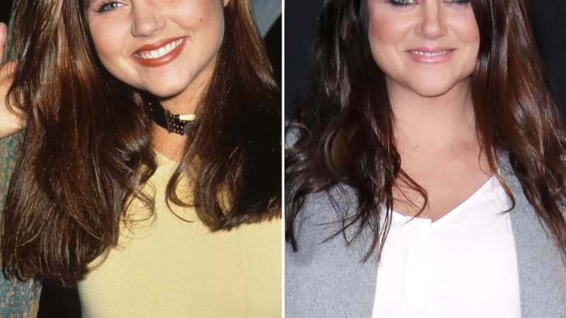 Tiffani Thiessen Beverly Hills 90210 Then and Now