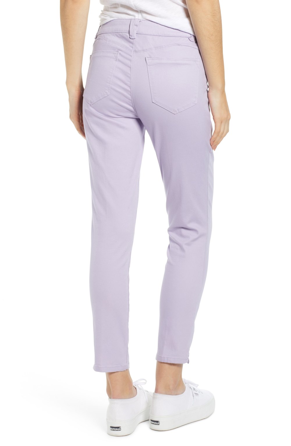 Wit & Wisdom Ab-Solution High Waist Ankle Skinny Pants (Lavender Dust)