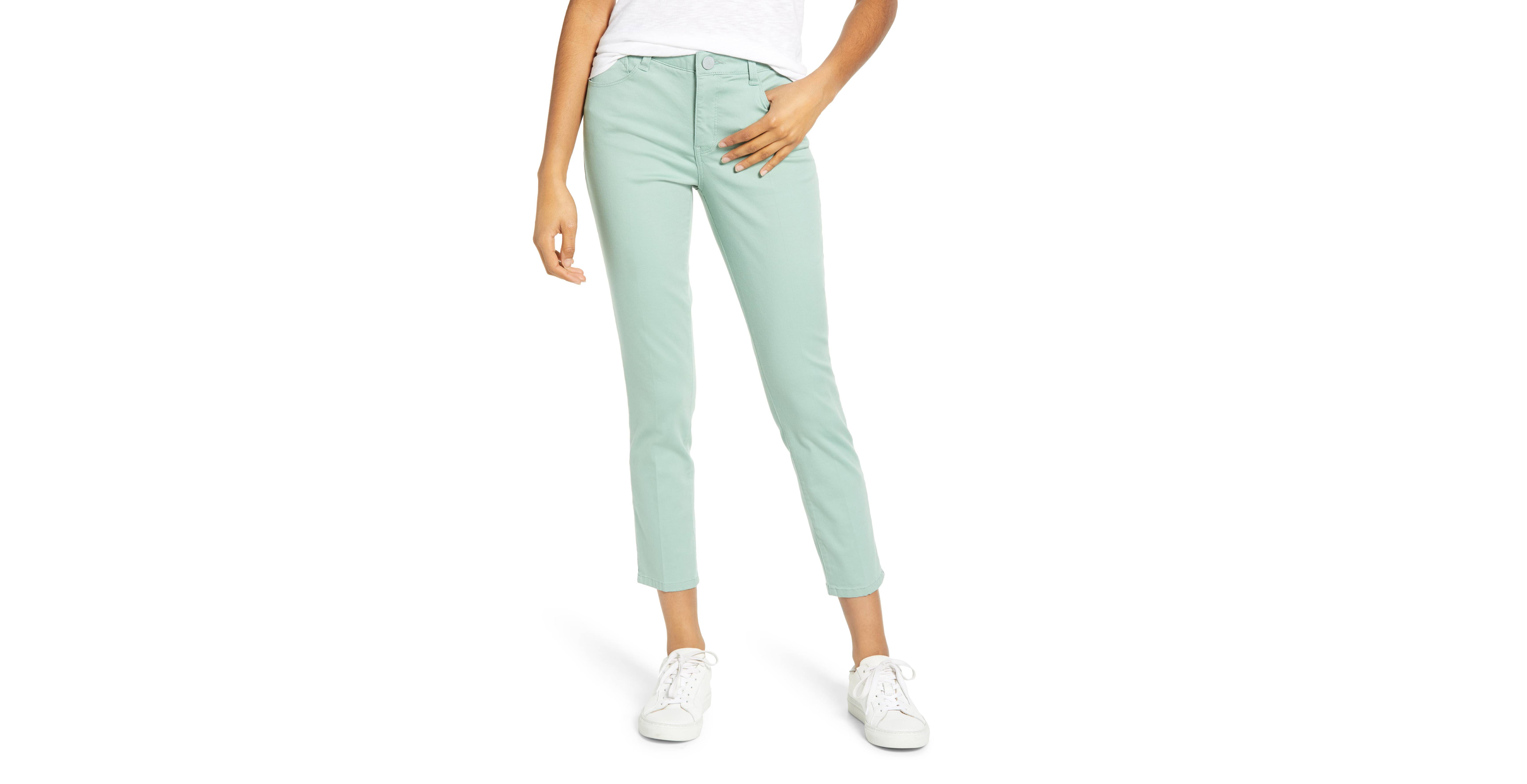 Wit & Wisdom Ab-Solution High Waist Ankle Skinny Pants (Scct-Succulent)