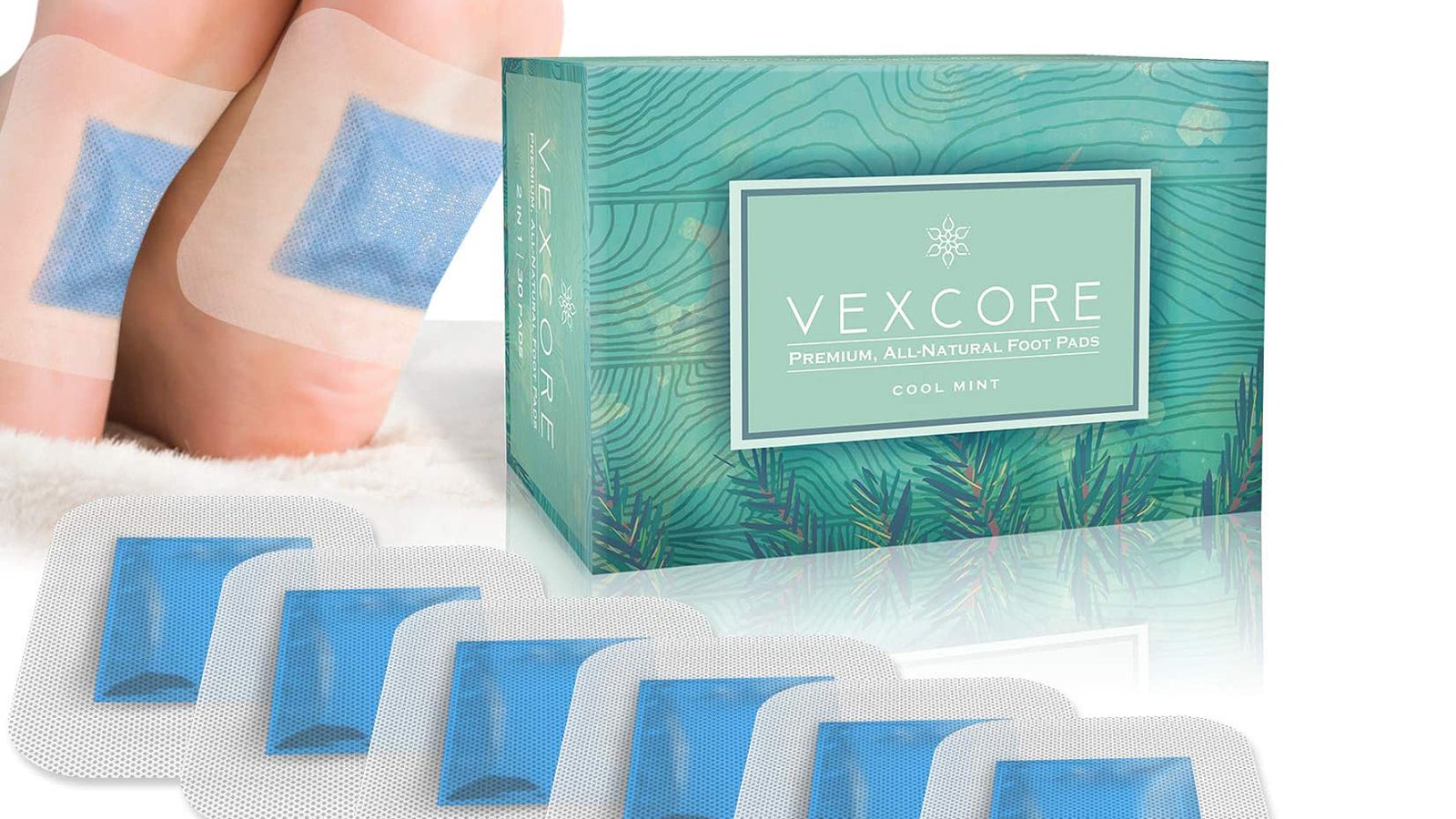 Vexcore Bamboo Vinegar Foot Pads