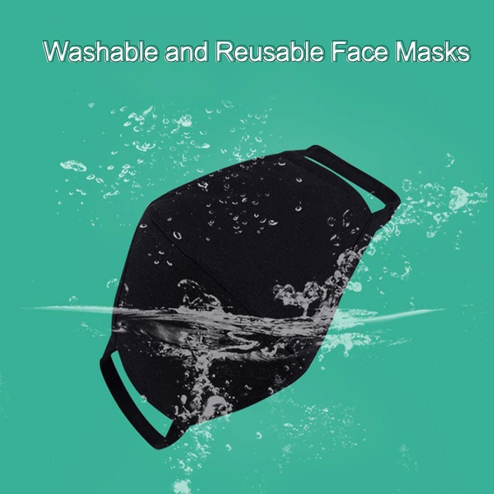 Soft Foot Black Adult Cotton Face Mask
