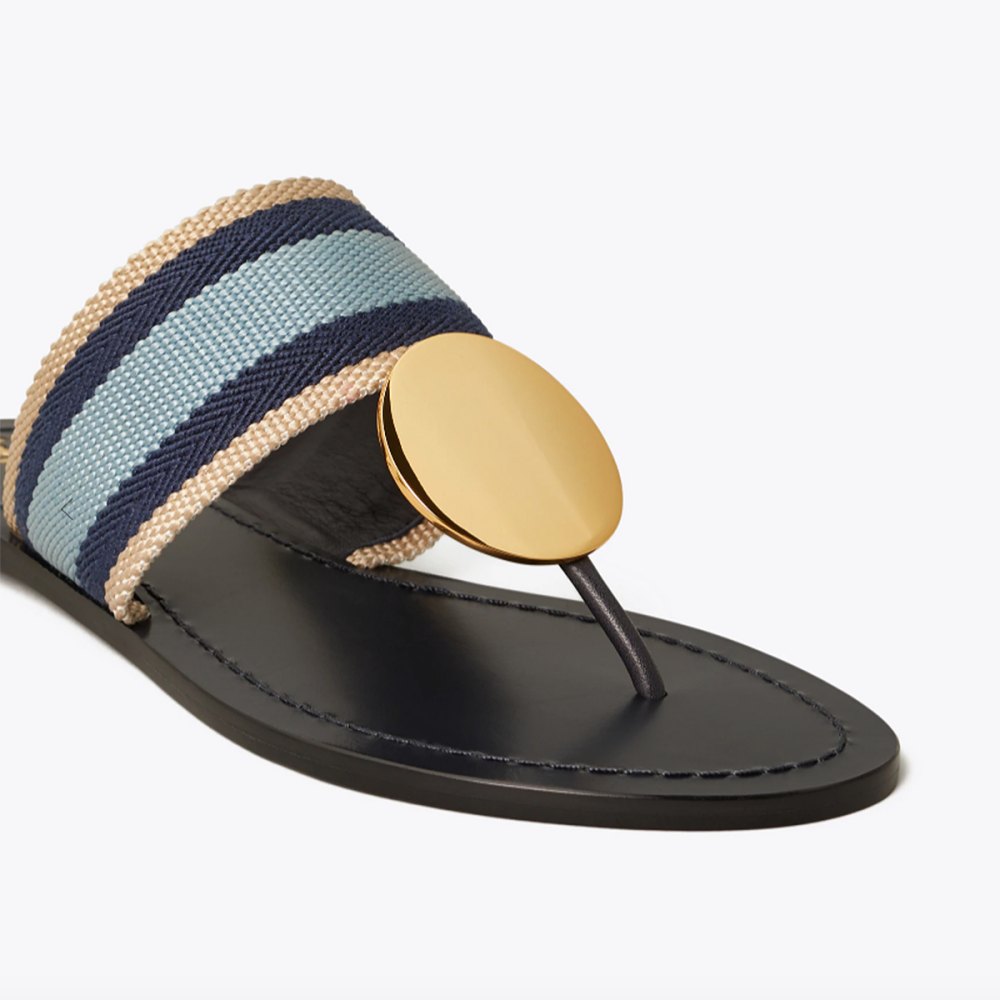 Patos Striped Disk Sandal