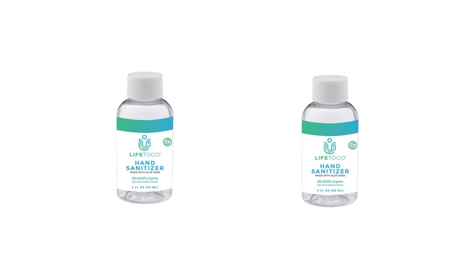 12 Pack of 2oz. Hand Sanitizer with Aloe Vera