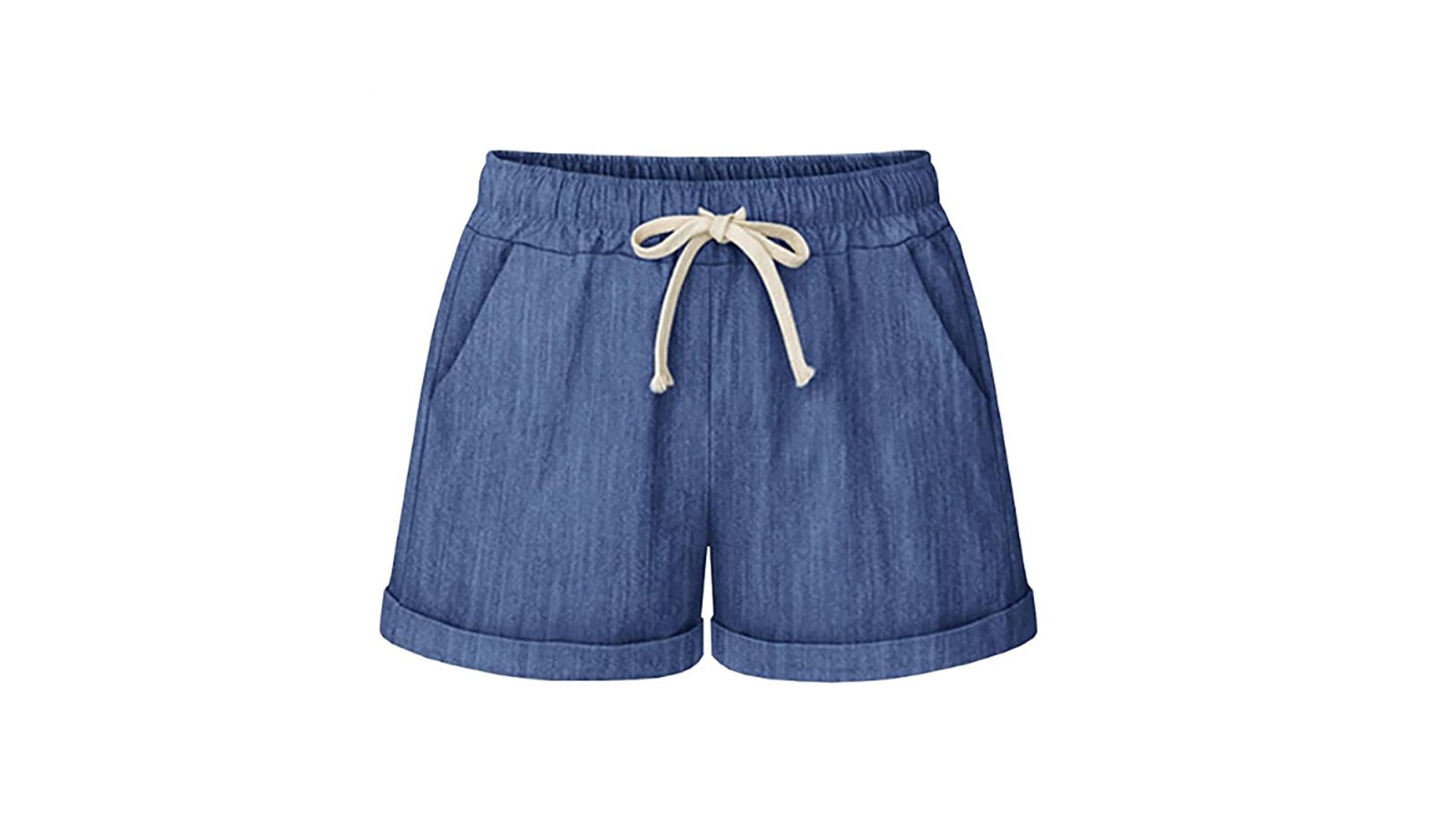 HOW’ON Elastic Waist Casual Shorts With Drawstring