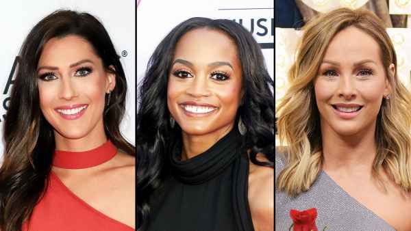 Becca Kufrin and Rachel Lindsay Pass Bachelorette Bible to Clare Crawley