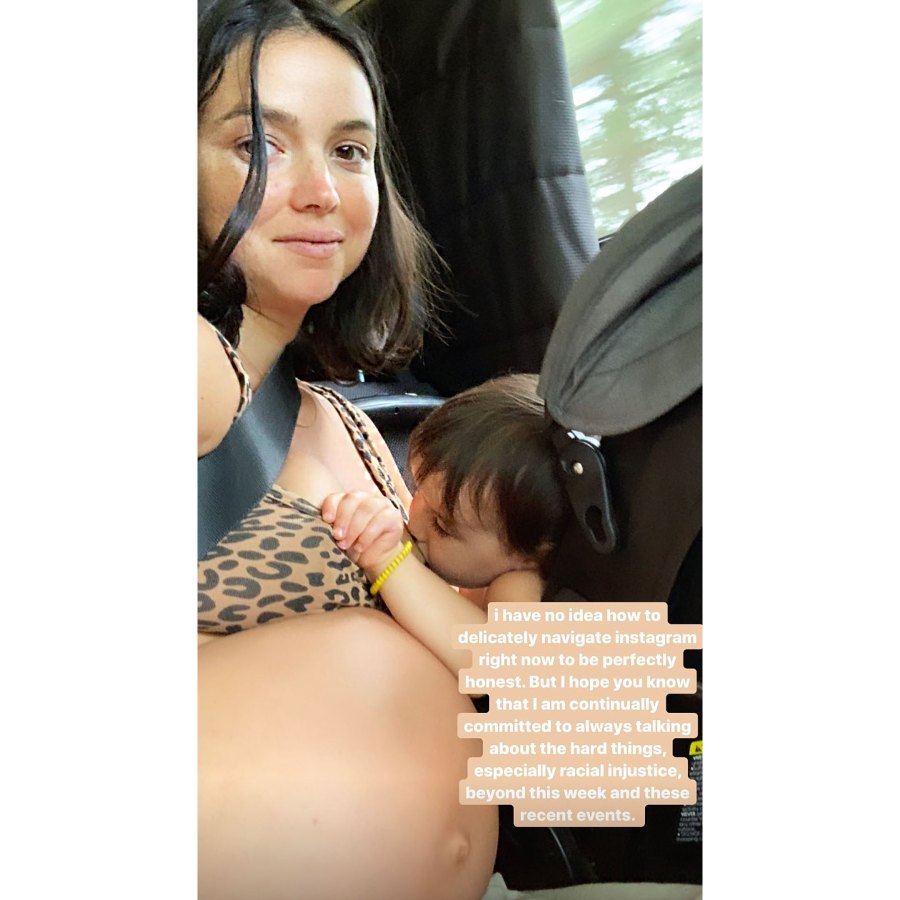 Bekah Martinez Baby Bump and Breastfeeding
