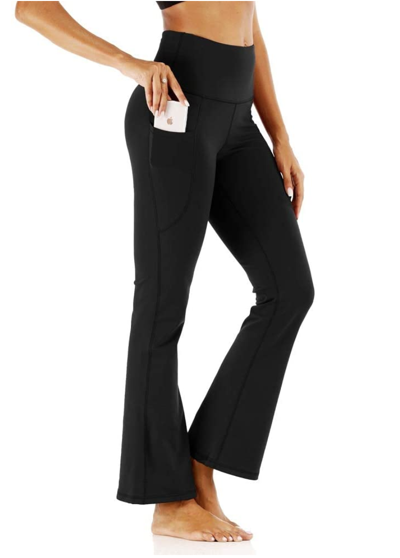 Bovodo Women's Bootcut Yoga Pants (Black)