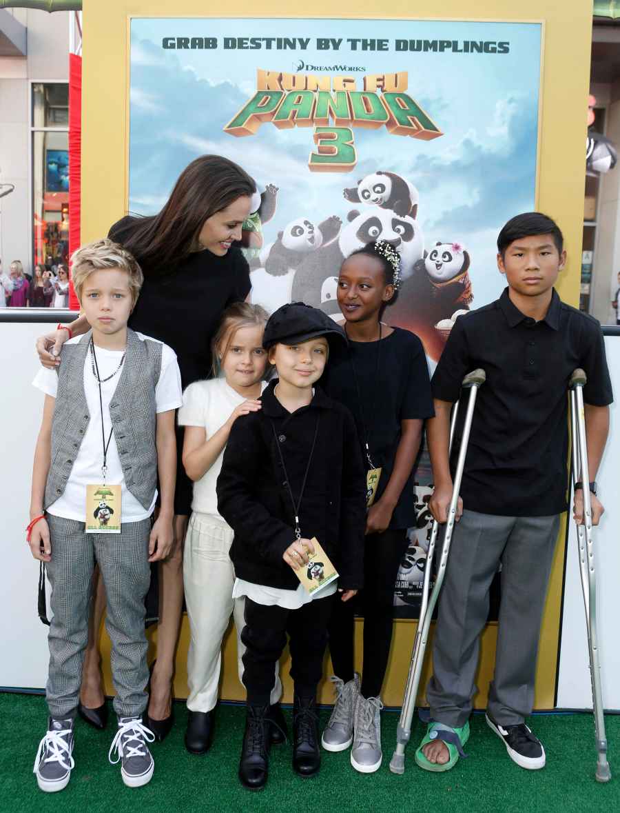 See Brad Pitt Angelina Jolie Family Album Pics With 6 Kids