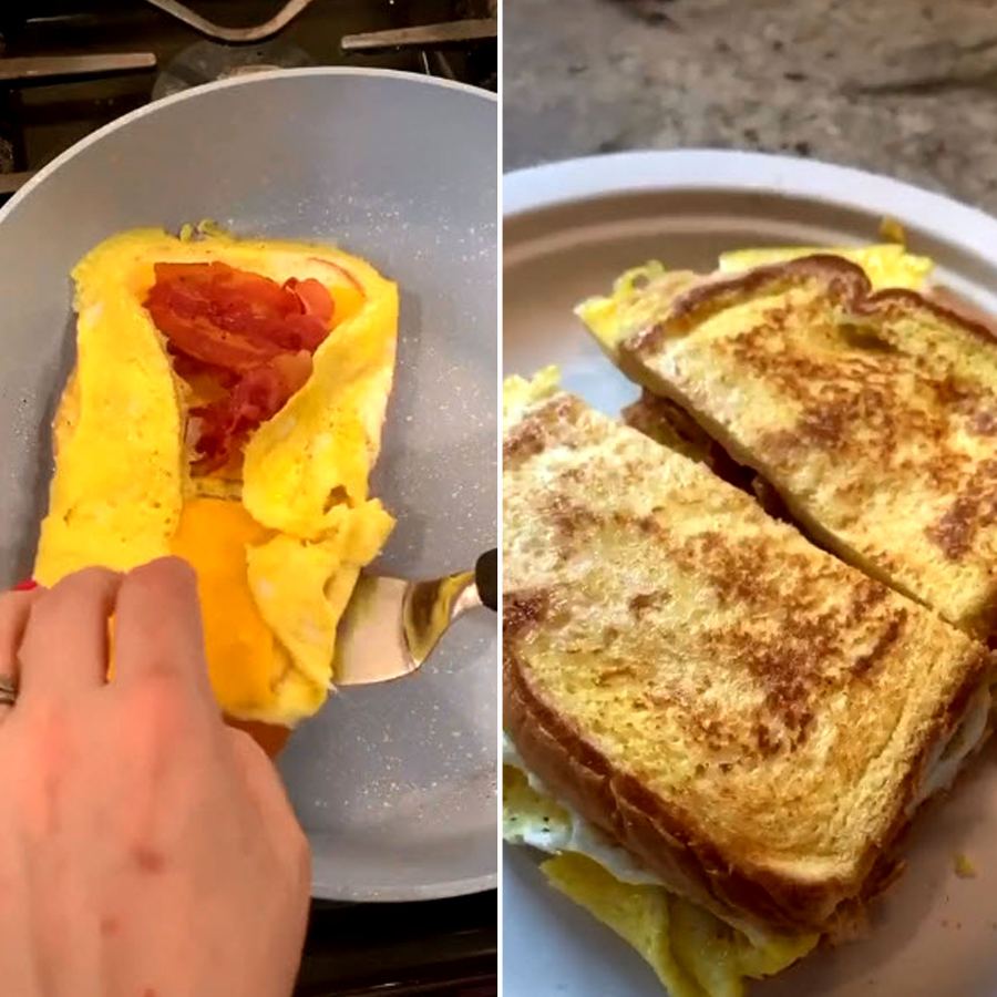 Trendy TikTok Foods Bread Omelette