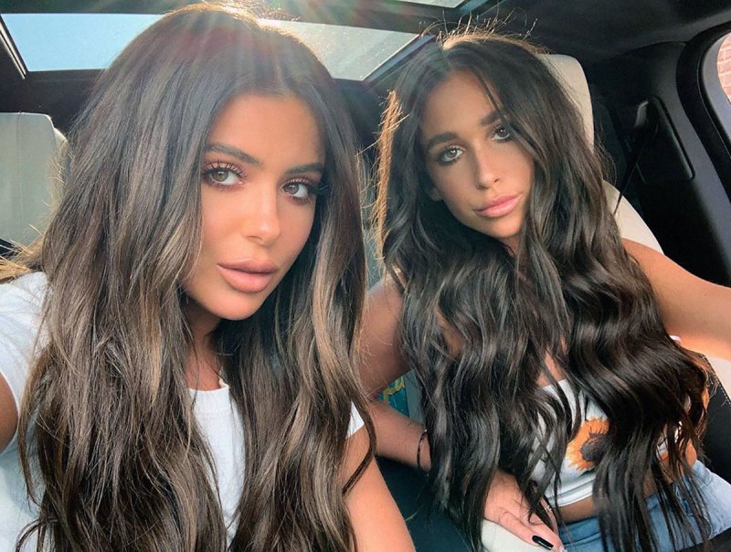 Ariana and Brielle Biermann Look Like Twins With Brunette Waves